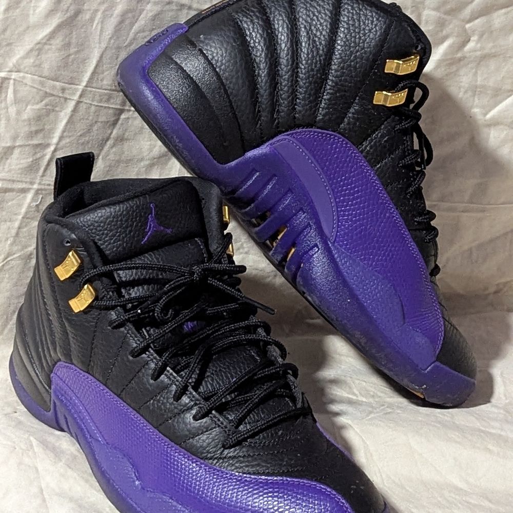 Jordan Men’s Black and Purple Basketball Shoes